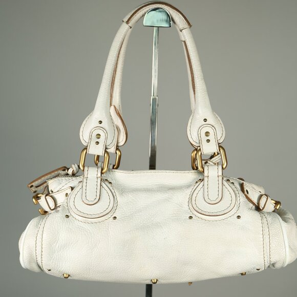 CHLOE Paddington Shoulder Bag White - Picture 4 of 16